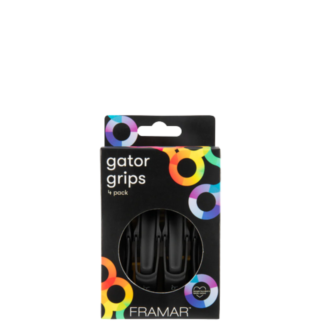 Framar Aligator klipse Crne 4 kom